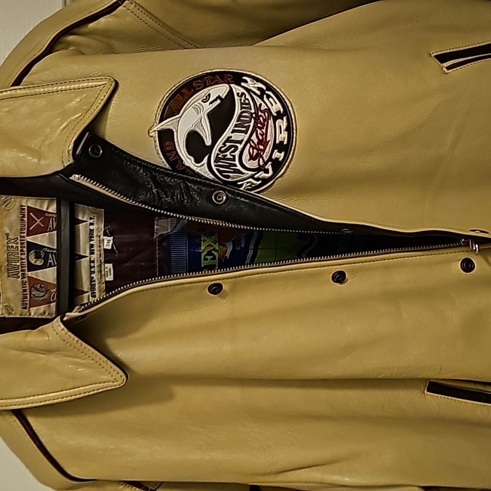 Men's Leather West Indies Sharky Avirex Jacket